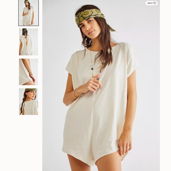 Free People Pants - FP Ice Cream Romper in Thistle Seed